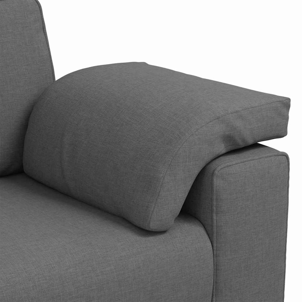 Sofa with Cushion Dark grey 180 x 77 x 82 cm Fabric